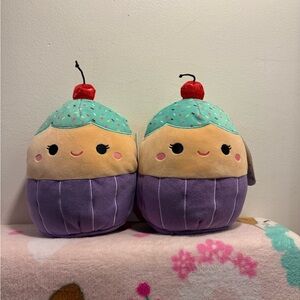 Squishmallows cupcake Blyne 8” NWT bundle